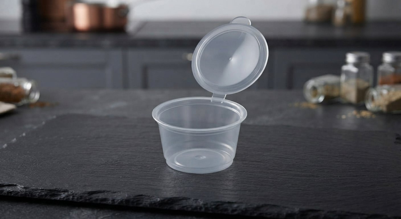 1oz Hinged Sauce Cups - Image 2